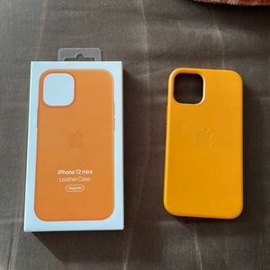 Apple leather case for iPhone 12 mini